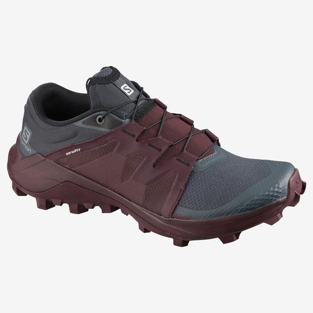 Salomon Singapore Womens Trail Running Shoes - WILDCROSS India Ink | 69807-DNRQ